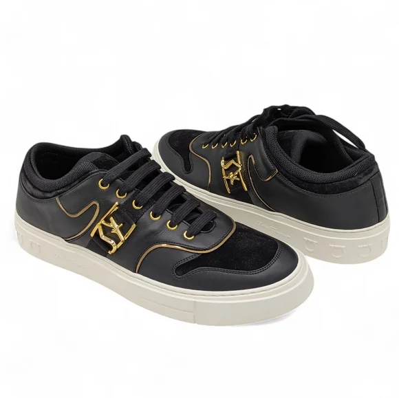 Ferragamo Mens Shoes Noris Sneakers Size 9 New With Box - Picture 2 of 10